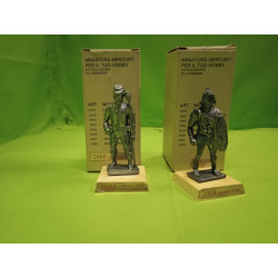 Miniature Set da 2  Mercury  Gladiatore Artigliere US Armi