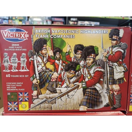 British Napoleonic Highlanders Flank Companies 60 Figure 28 mm Soldiers  Victrix