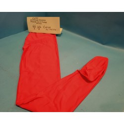 Pantacollant con piede in Lycra Lucido Rosso TG. 46 Surf  '70-80 Vintage Nuovo