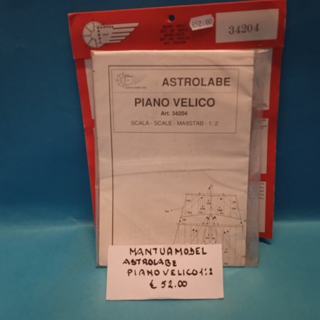 Astrolabe Piano Velico Modellismo Navale Mantua Model Art 34204 Italy