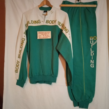 Tuta Felpata Binaghi Grifone Taglia XL Maglia e Pantalone Verde  Vintage Nuovo