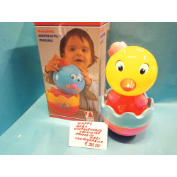 Sempre in piedi Musicale Happy Baby Celluloide Santa Elena Vintage Nuovo