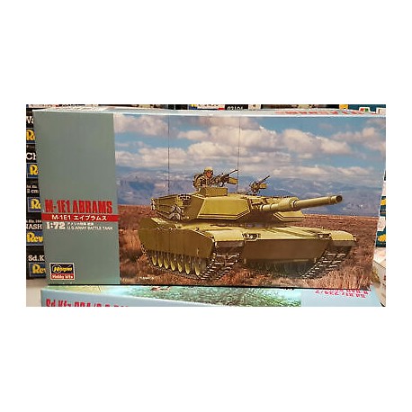 M1 E1 Abrams 1/72 Kit Model Plastic Hasegawa MT35 N° 31135