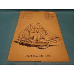 Disegno Navale Goletta 1830  Modellismo Navale Amati Vintage