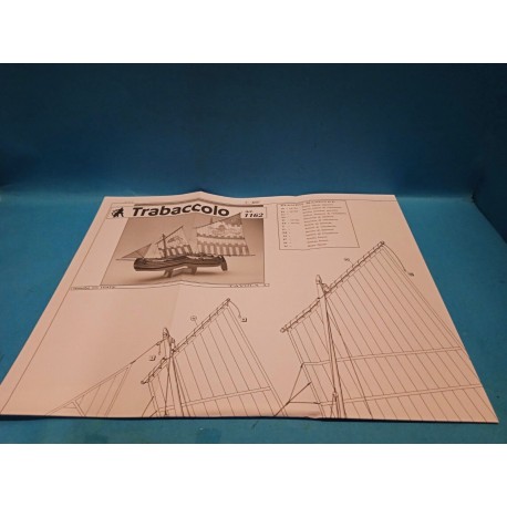 Trabaccolo  Art 1162 disegni Costruttivi Modellismo Navale Amati Italy