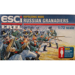 Russian Granadiers Napoleonic Wars Figures 50 Soldiers 1/72 N°P236 Esci Ertl