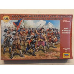 Austrian Musketeers & Pikemen XVII sec - Zvezda - Plastic Figures 1/72 Soldatini