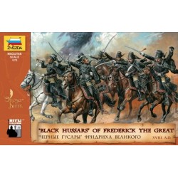 Prussian Black Hussars 7 Years War 1/72 8079 Zvezda plastic miniatures Soldatini