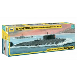 Russian Nuclear Submarine K141 Kursk Plastic Model Kit Scala 1:350 Zvezda N°9007