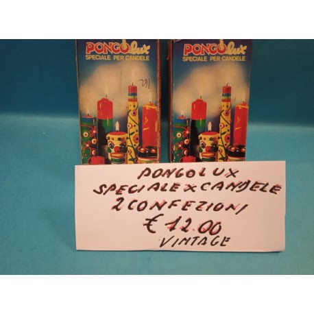 Pongo Lux Speciale per Candele Lotto 2 Confezioni Vintage