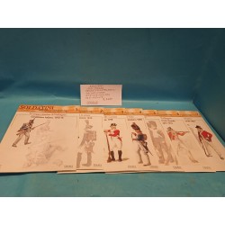 Set 7 Riviste soldatini Storici Napoleonici Edizioni Del Prado Vintage Nuovo