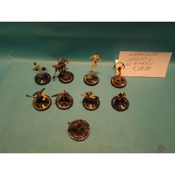 Heroclix Lotto N 1 - 9 Pezzi Sfusi Miniature in Plastica