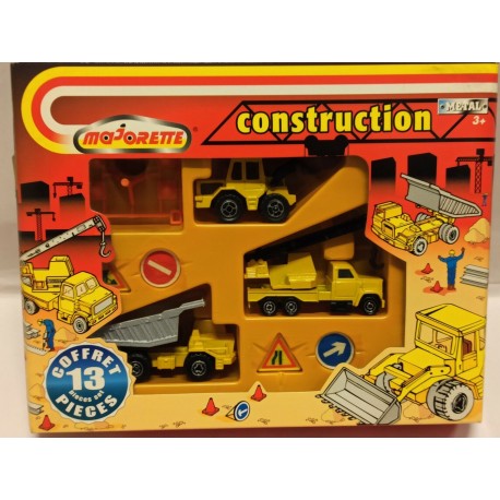 Costruction Set  13 Mezzi da Strada Die Cast Model Majorette