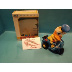 Paperino Walt Disney con Moto a Carica  Funzionante Vintage Nuovo