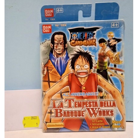 One Piece Card Game All'arembaggio La Tempesta della Baroque Works Mazzo Bandai