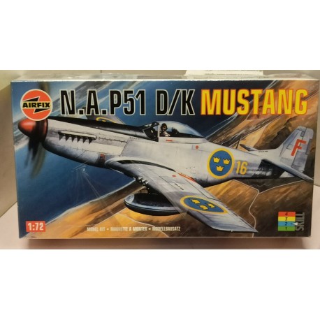  NA P D/K Mustang Plastic Model Kit 1/72 02098 Airfix