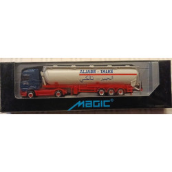 MERCEDES TRUCK W TRAILER TANK  - Metal truck - ALJABR TALKE Magic - Herpa