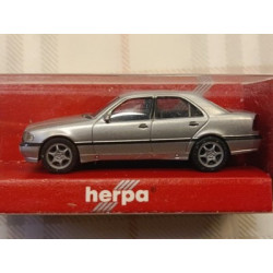 Mercedes MB C-Kl. facel. berlina Silver metal - plastic model - 1/87 - Herpa