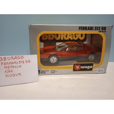 Ferrari 512 BB Die Cast Model 1/24 Cod 0133 Burago