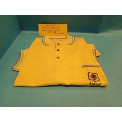 Polo Giallo AdidasTaglia 52 Cotone  Originale '80 Vintage Nuovo