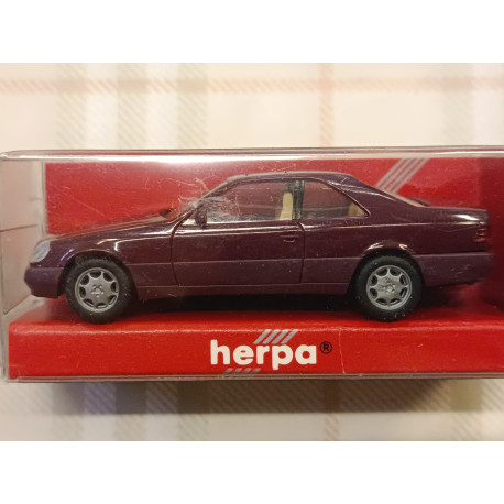 Mercedes 600 SEC - Red Brown - plastic model - 1/87 H0 - Herpa art.021135