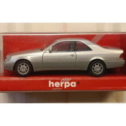 Mercedes 600 SEC - Silver - plastic model - 1/87 H0 - Herpa art.031134