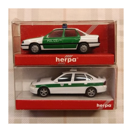 OPEL DEUSTCHE POLIZEI - lotto DUE modelli - Vectra - 1/87 H0 - Herpa
