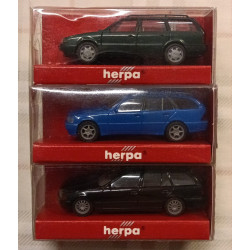 VW - MERCEDES - BMW - lotto 3 mod. STATION WAGON - 1/87 H0 - Herpa
