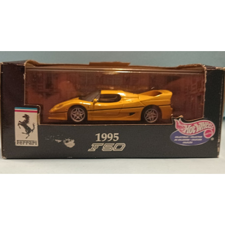 FERRARI F50 yellow - HOT WHEELS MATTEL 1/43 die cast model