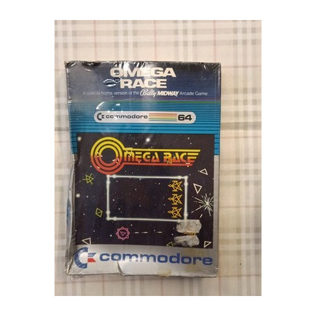 Commodore 64 Omega Race Video Game 1983 Midway Arcade Game