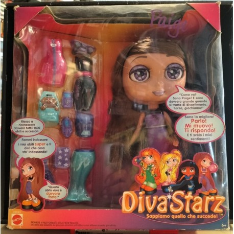 Diva Starz Paige Bambola Snodata Parla Mattel Vintage Nuovo Sigillato Collezione