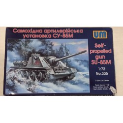 Russian WWII SPG SU85M Tank Plastic Model Kit 1/72 UM N°335