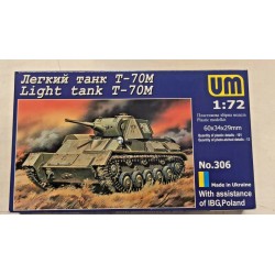 Russian WWII Tank T70 Plastic Model Kit 1/72 UM N°306