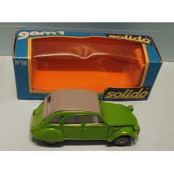 Citroen 2 CV 6 Green N 56 Die Cast Model 1/43  Solido