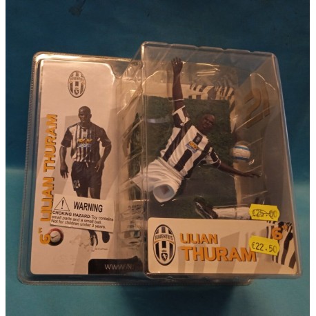 Calciatore Action figure Lilian Thuram Juventus Starsofsport Playwell Nuovo