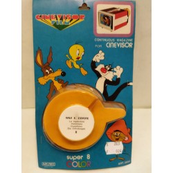 Cinevisor Film a Colori Wile e El Coyote -8 Super 8 Color Art 2650 Mupi