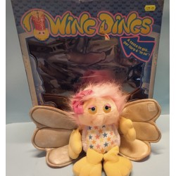 Wing Dings Flighty Soft Plush Toy Farfalla Notturna Peluches Hasbro Vintage