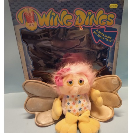 Wing Dings Flighty Soft Plush Toy Farfalla Notturna Peluches Hasbro Vintage