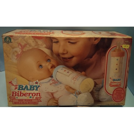 Baby Biberon Ride Piange beve Doll Giochi Preziosi Vintage Nuovo Mai Provato