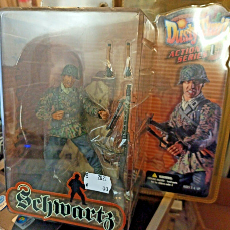 German Infantry W MG42 Schwartz Action Figure Soldier Dusty Trail 18 cm ca