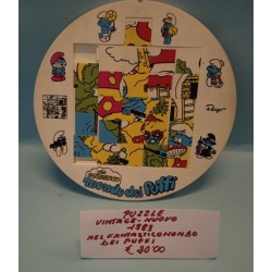 Puzzle del Fantastico Mondo dei Puffi tipo Gioco del 15 Vintage