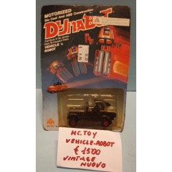 DJna Bot Vehicle Robot Motorized Die cast Model MC Toys Vintage Nuovo