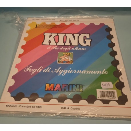 King Album Francobolli Marini Serie 68a 1995 Fogli aggiornamento Nuovo Sigillato