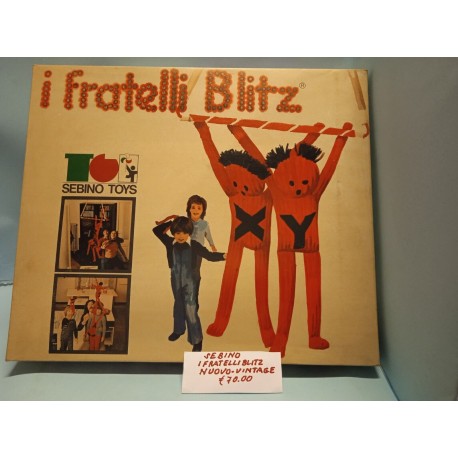 I Fratelli Blitz Personaggi di stoffa Sebino Vintage Nuovo