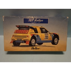 205 Rallye 29 pezzi Heller 80189  Scala 1:43 Vintage Nuovo