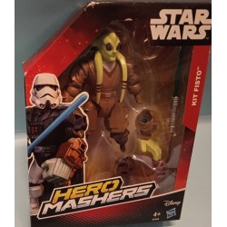 Star Wars Hero Masters Kit Fisto Action Figure Disney Hasbro Nuovo Sigillato